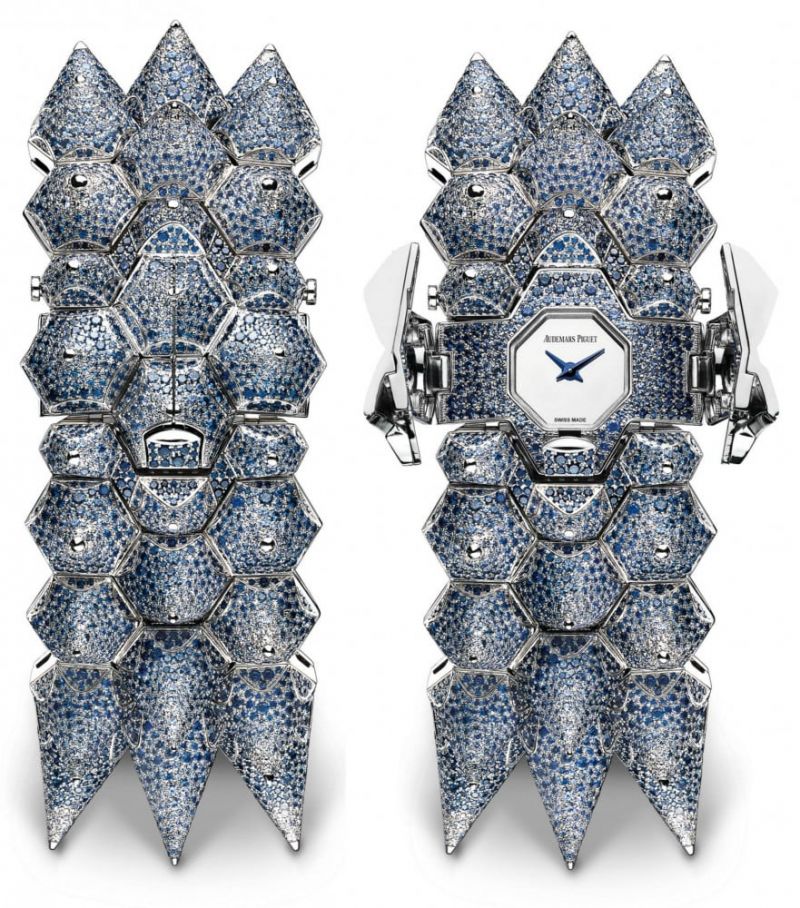 Diamond Outrage White Gold Full Sapphire