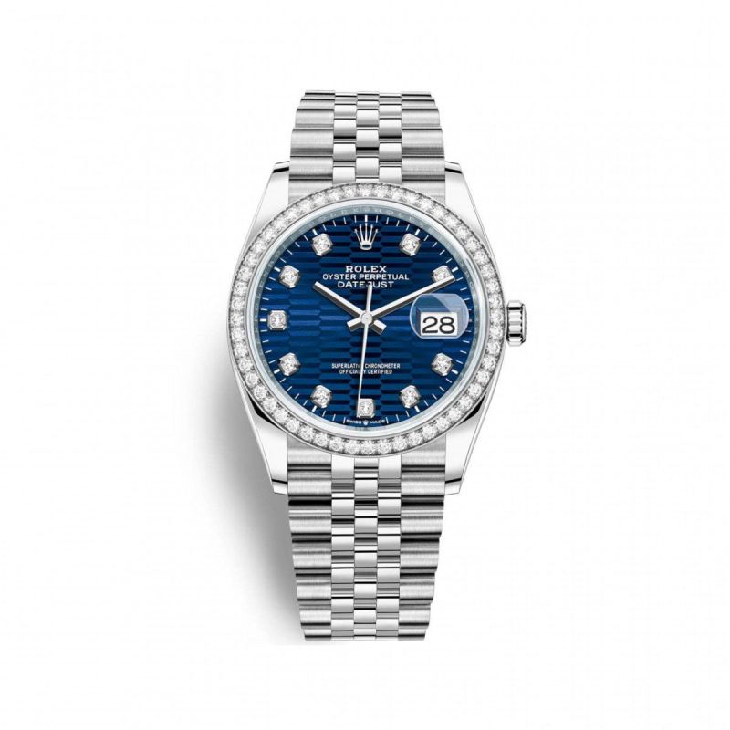 Rolex Datejust 36mm 126284rbr-0049 Motif Blue