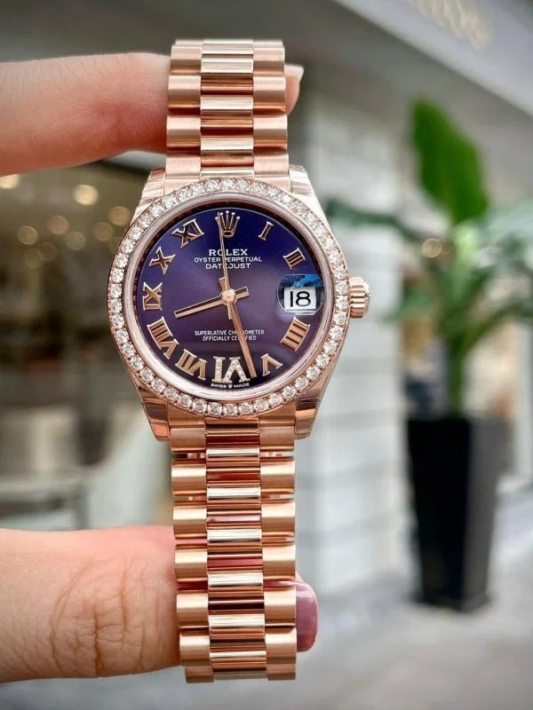 Rolex Datejust Lady Rose Gold Aubergine Six Dial&nbsp;