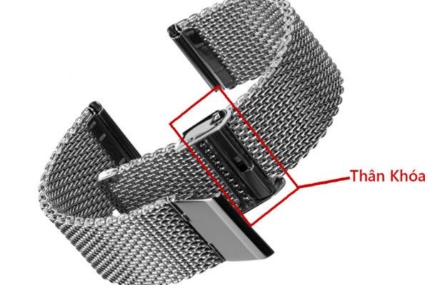 C&aacute;ch đeo d&acirc;y đồng hồ kim loại dạng lưới