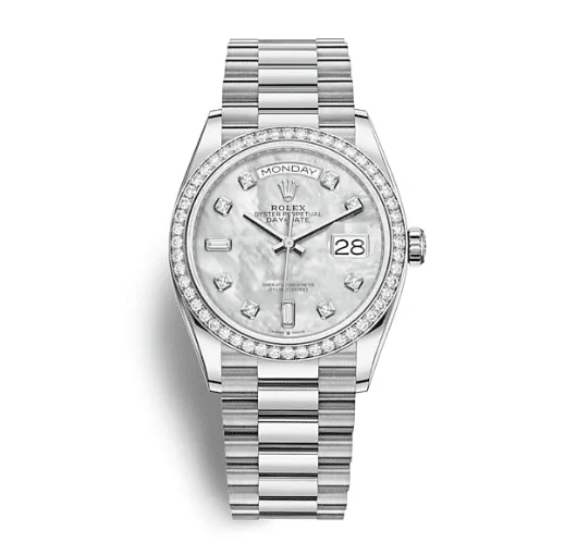 Rolex v&agrave;ng trắng Day-Date 36mm White Gold 128349rbr-0004