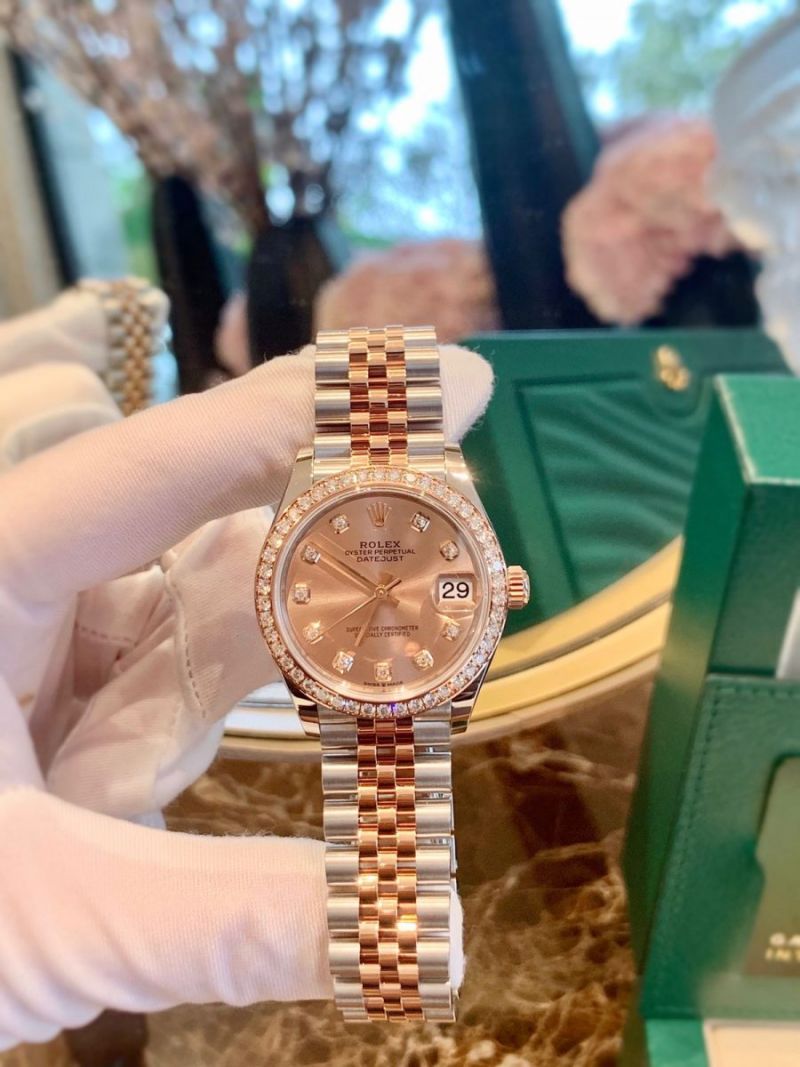 Rolex Datejust 31mm Stainless Steel and Rose Gold 278381-0024 Pink New