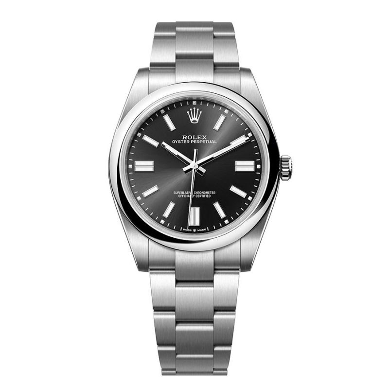 Đồng Hồ Nam Rolex Oyster Perpetual 41mm Dial Black 124300