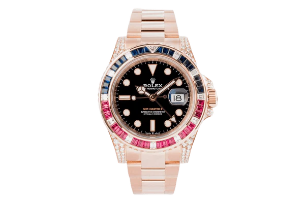 Đồng hồ Rolex nam GMT Master II Everose Gold 126755Saru Used