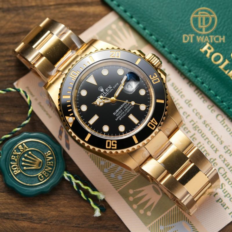 Rolex Submariner Date 40mm Yellow Gold Black 116618LN-0001