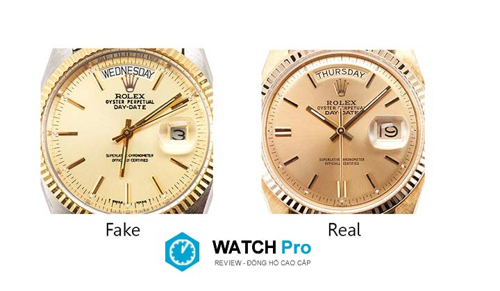 Độ phóng đại quyết định thật giả của Rolex