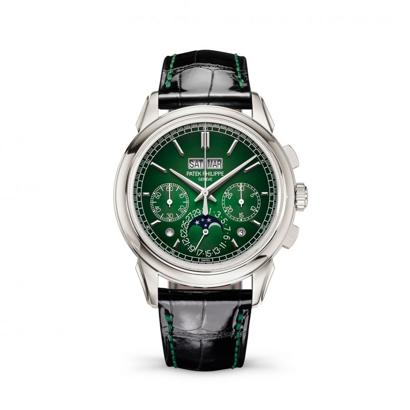 Patek Philippe Grand Complications 5270P-014 Green Perpetual Calendar Chronograph