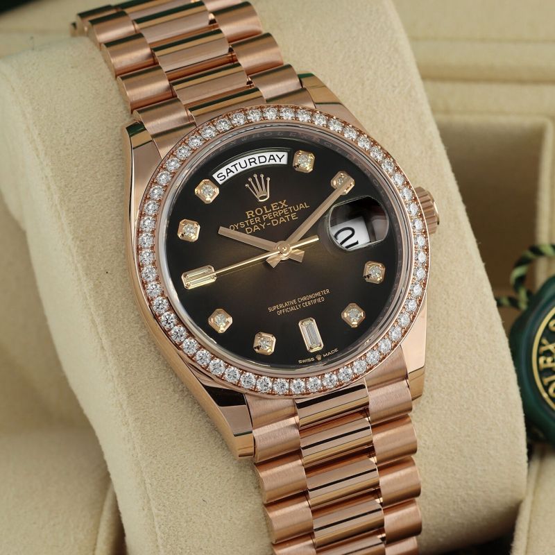 Rolex mặt xà cừ DAY-DATE 36 Ombre 128345
